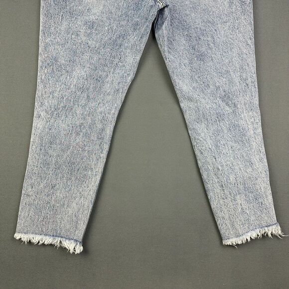 KanCan Jeans Women 30 High Rise Relaxed Tapered Acid Wash Destroyed Casual Denim - Picture 9 of 16